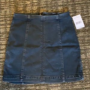 NWT FREE PEOPLE MODERN FEMME DENIM SKIRT